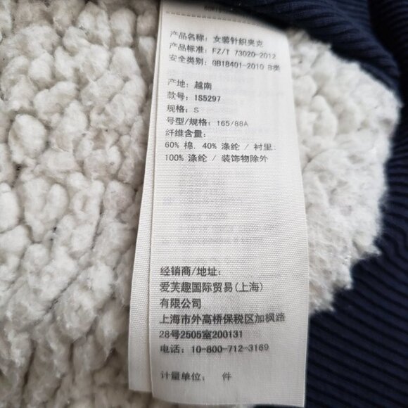 ABERCROMBIE Hoodie Fitch Navy Blue Logo  Women Hollister Size Zip Women'… - Picture 12 of 14